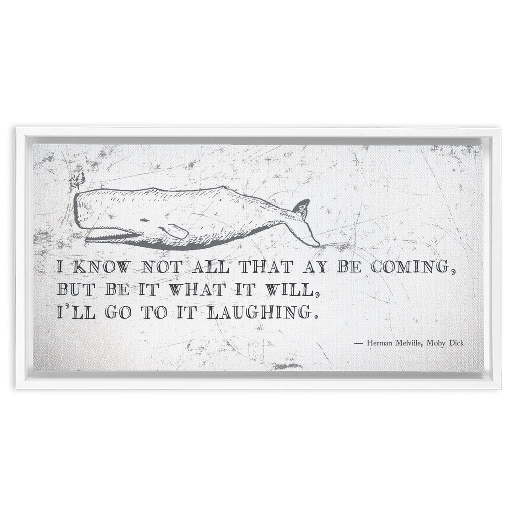 Classic Moby Quote Whale Wall Art Print