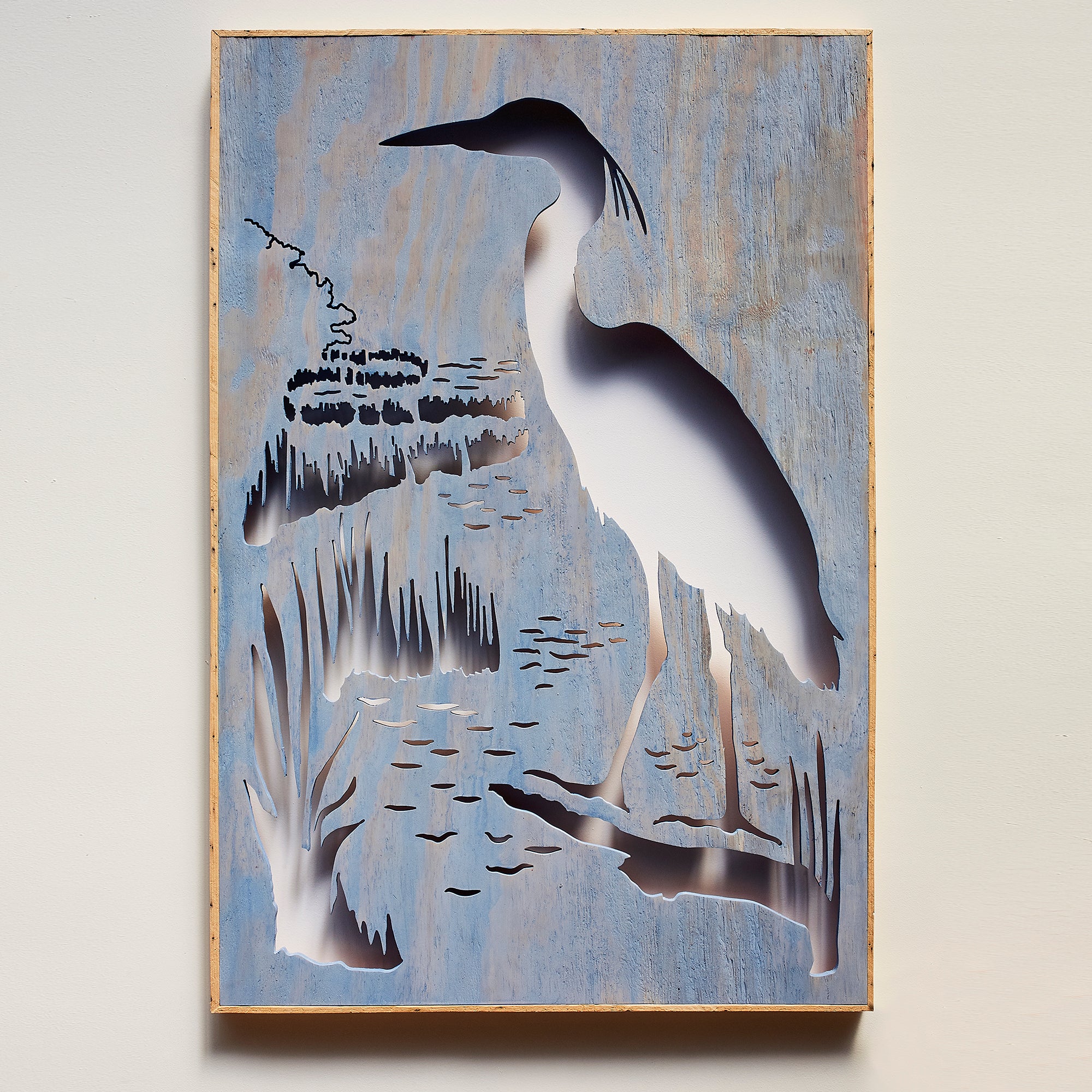 Great Blue Herron Wall Art Framed - Haven America
