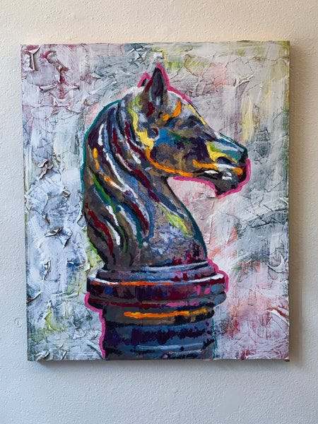 Bourbon Street Party Horse Post Painting