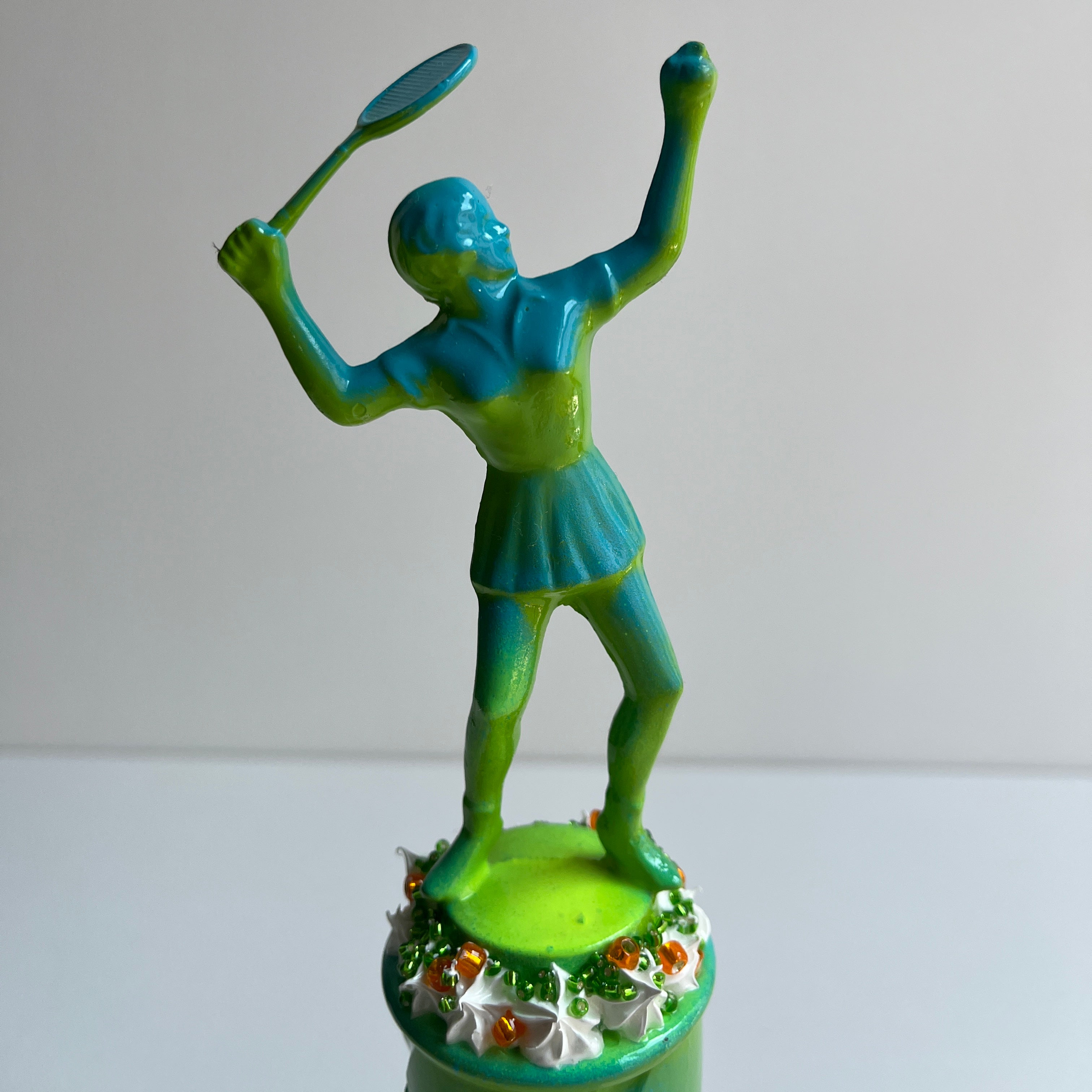 Tennis Trophy Sculpture Blue | Life Series