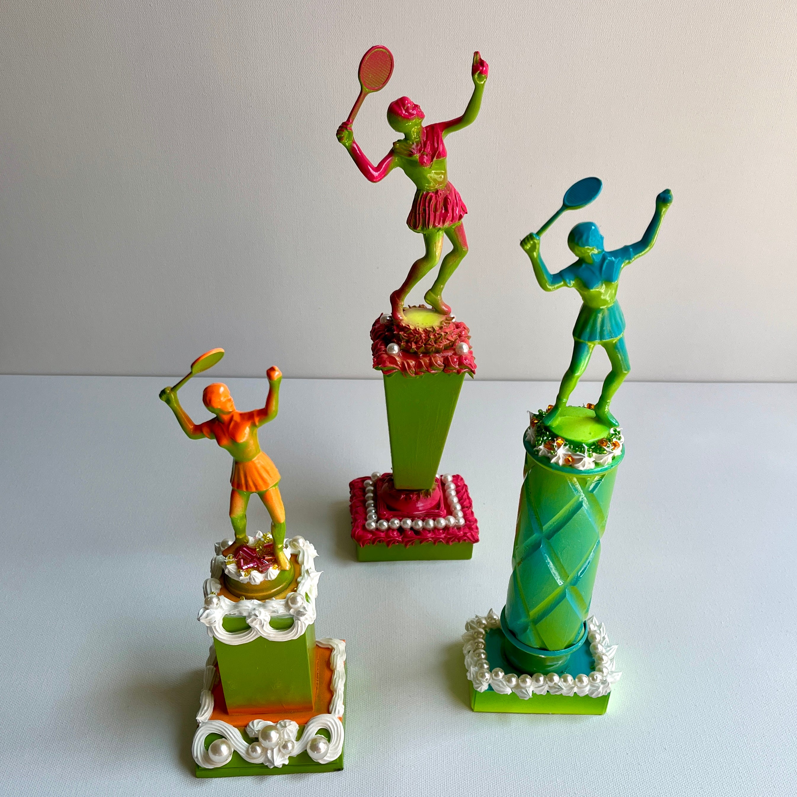 Tennis Trophy Sculpture Blue | Life Series