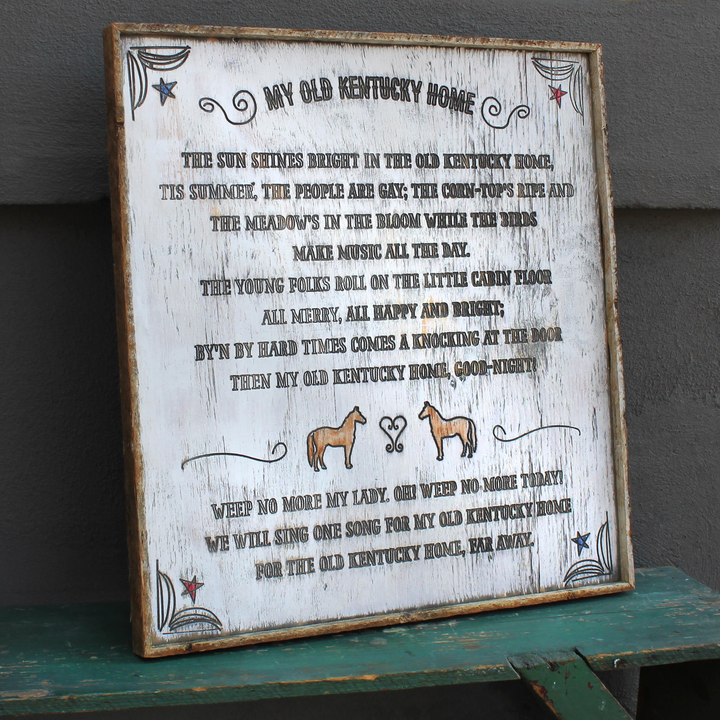 Kentucky Home Song Wall Art - Haven America