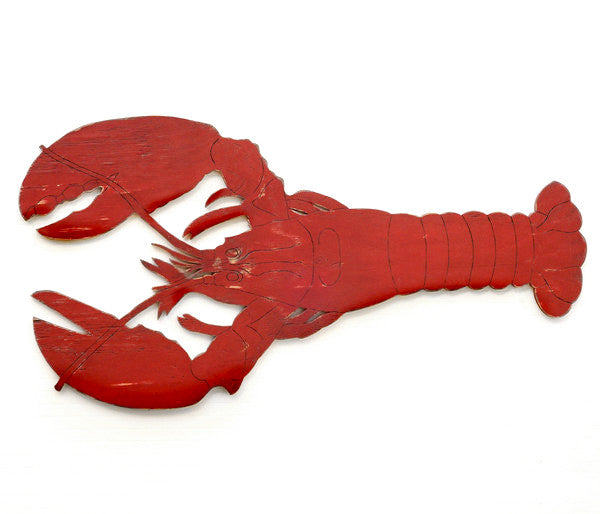 Lobster Giant Wooden Cut Out Oversized Wall Decor - Haven America