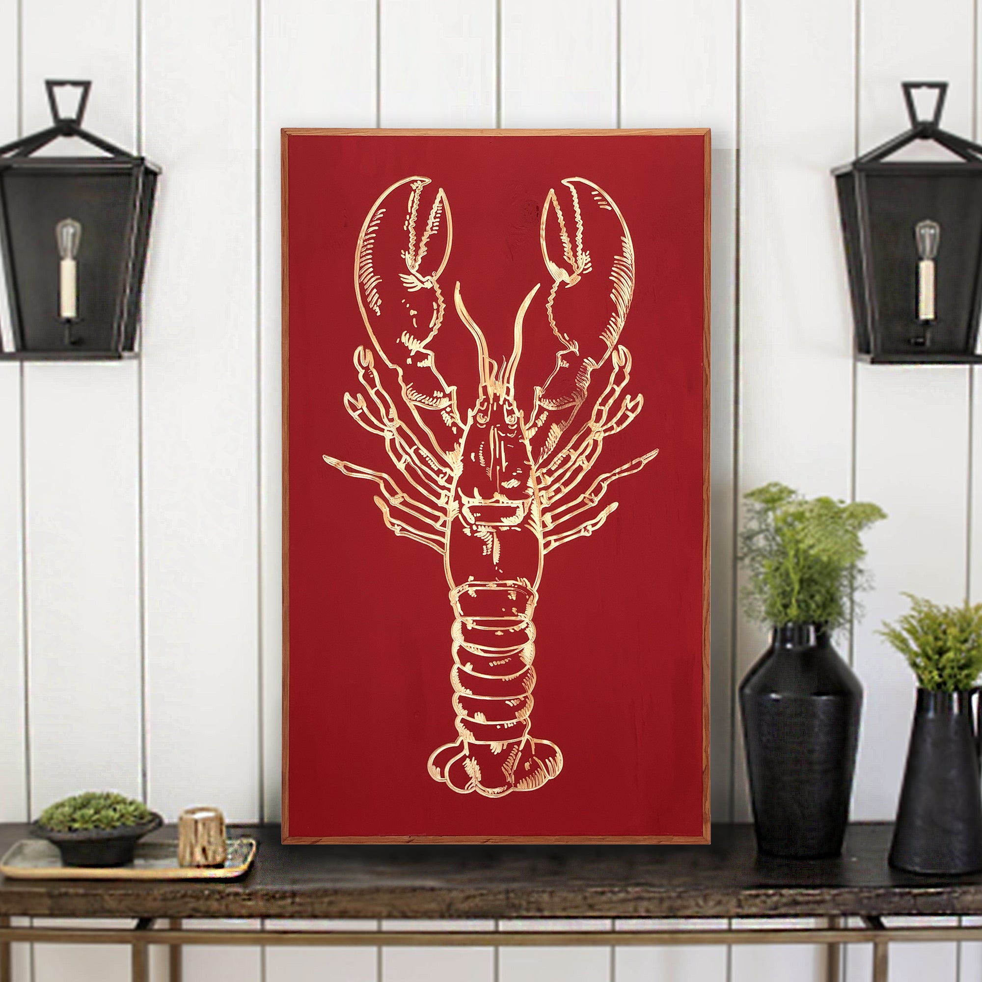 Carved Lobster Wall Art - Haven America