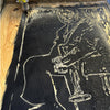 Portrait of Satchmo being carved at Haven America's Uptown Studio.
