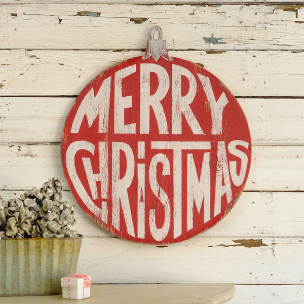 Retro Christmas Ornament Sign - Haven America