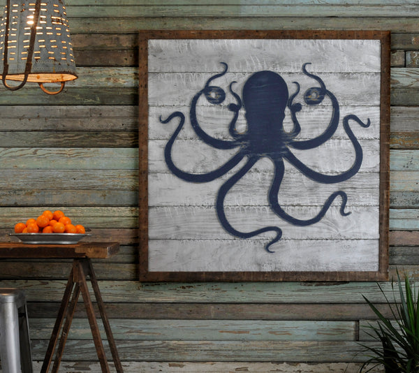 Deep Sea Octopus Art Framed - Haven America