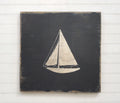 Silver Sail Boat Square - Haven America
