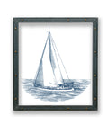 Sailing Sloop Print in Metal Frame - Haven America