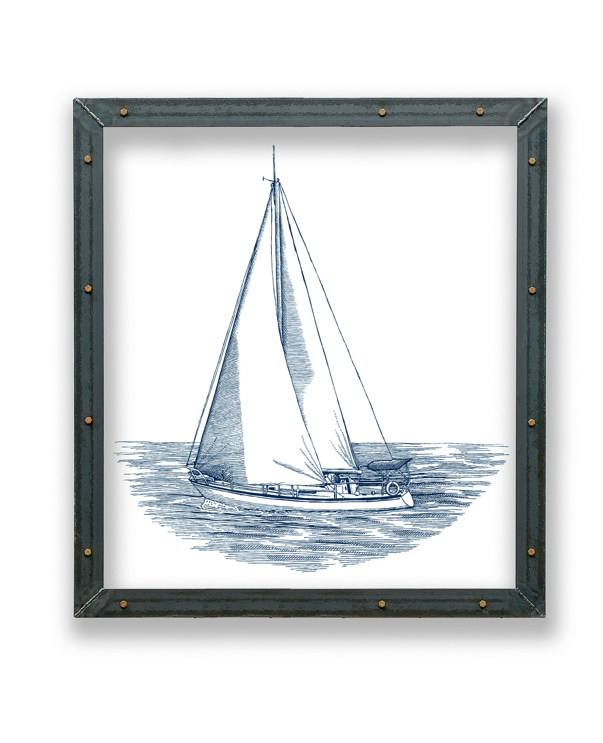 Nautical Art | Sailing Sloop Art | Sailing Print - Haven America