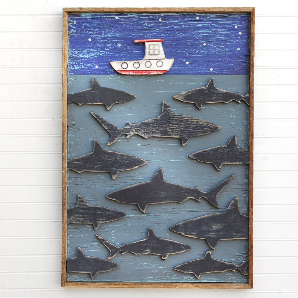 Sharks Swim Below Wall Art - Haven America