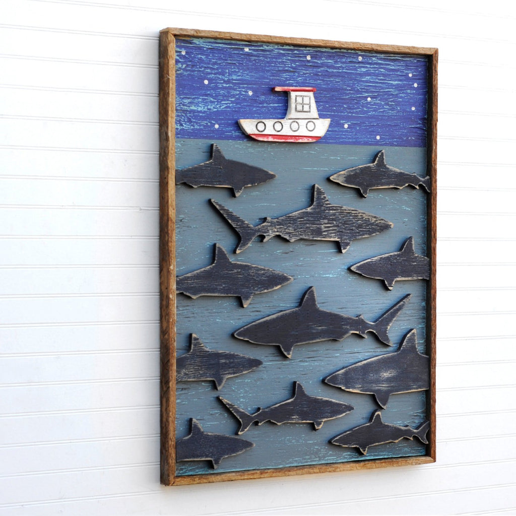 Sharks Swim Below Wall Art - Haven America