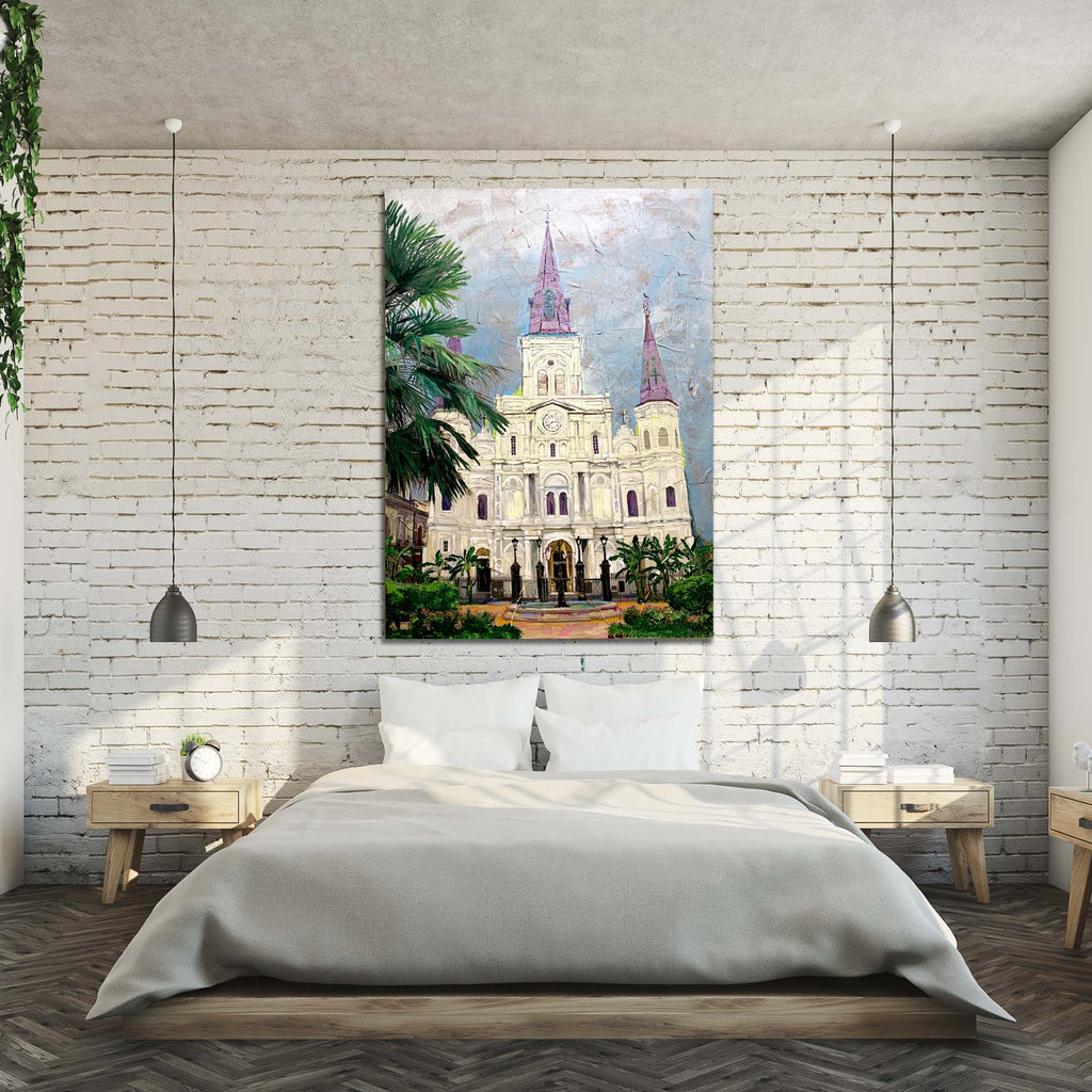 St Louis Cathedral New Orleans Painting - Haven America