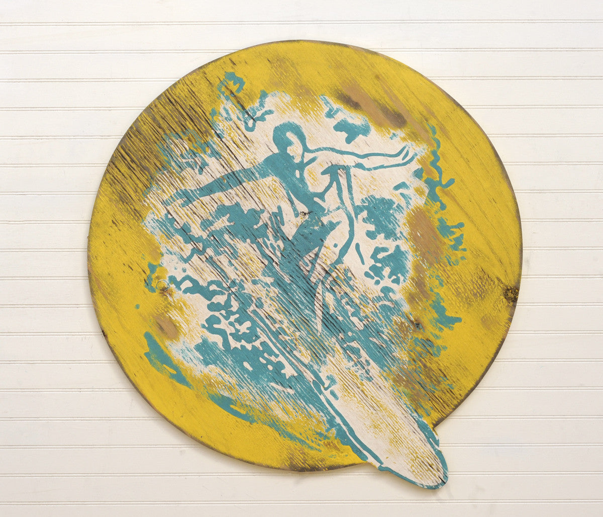 Surfer Guy Circle Sign - Haven America