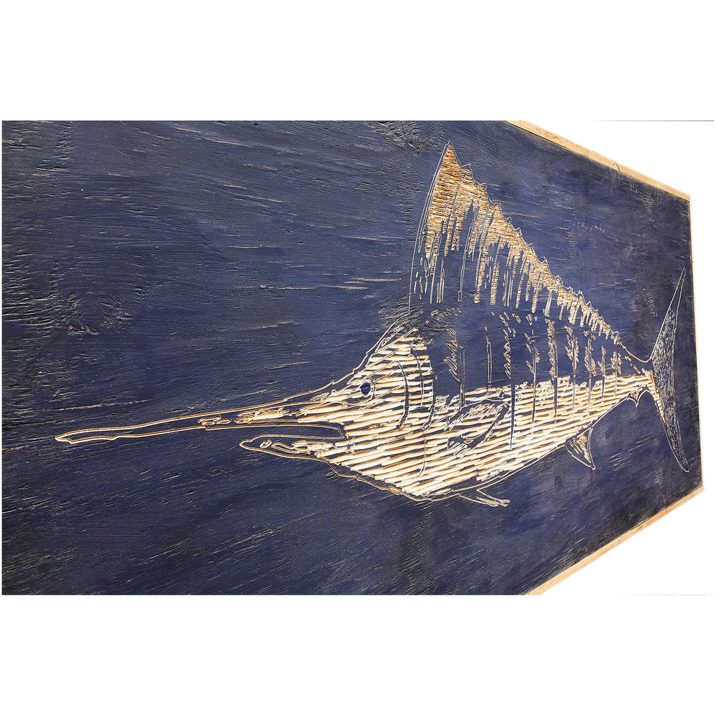 Carved Wooden Swordfish Framed Wall Art - Haven America