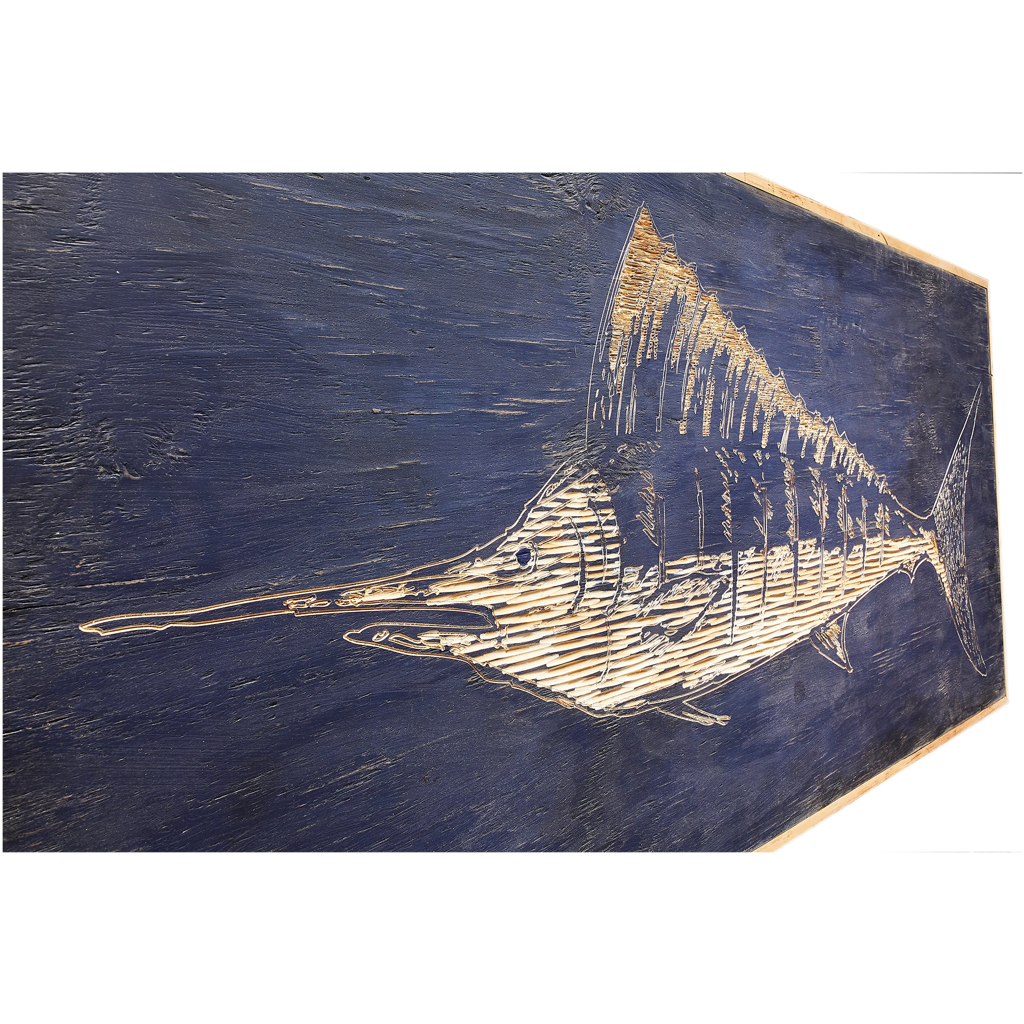 Carved Wooden Swordfish Framed Wall Art - Haven America