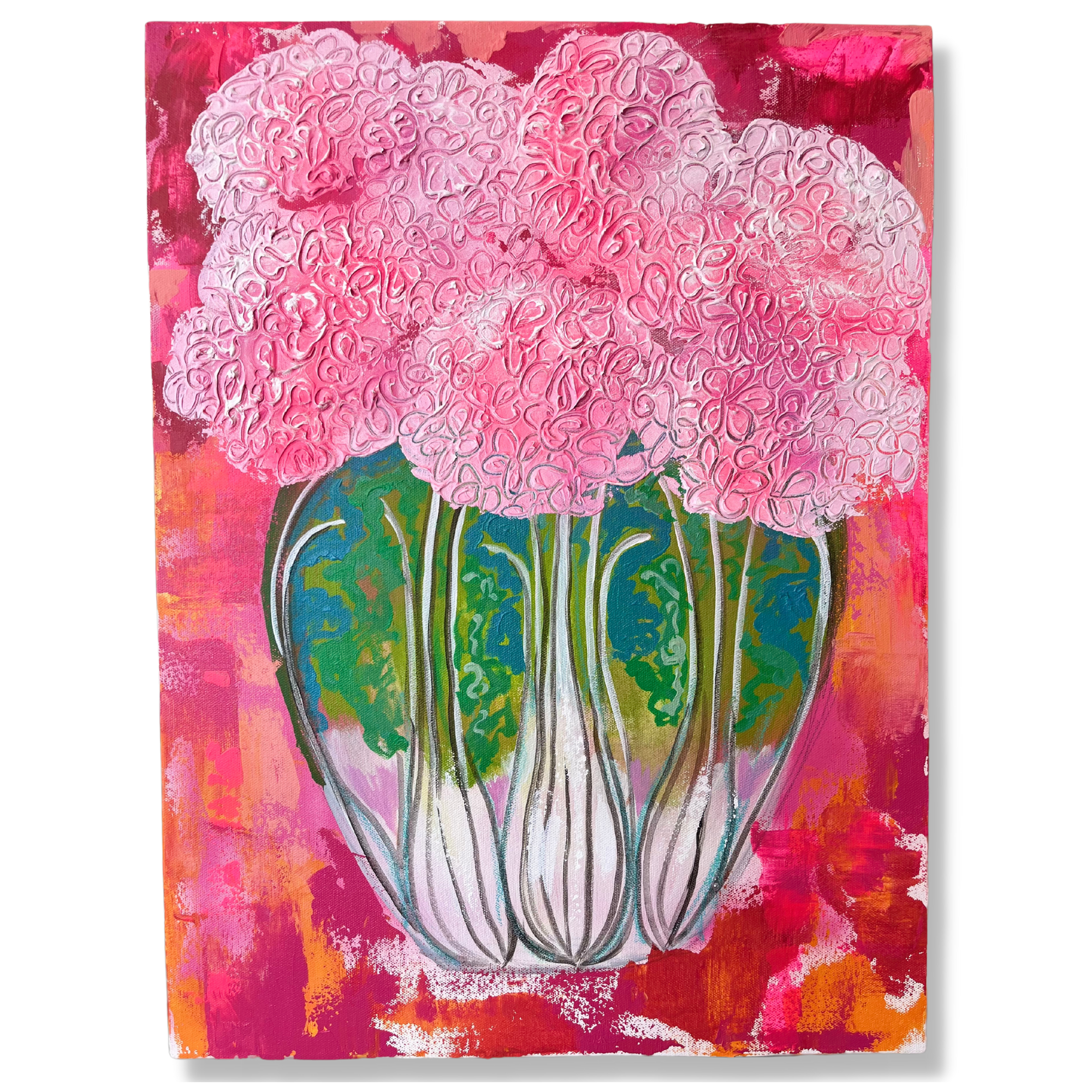 Chinoiserie Vase Red