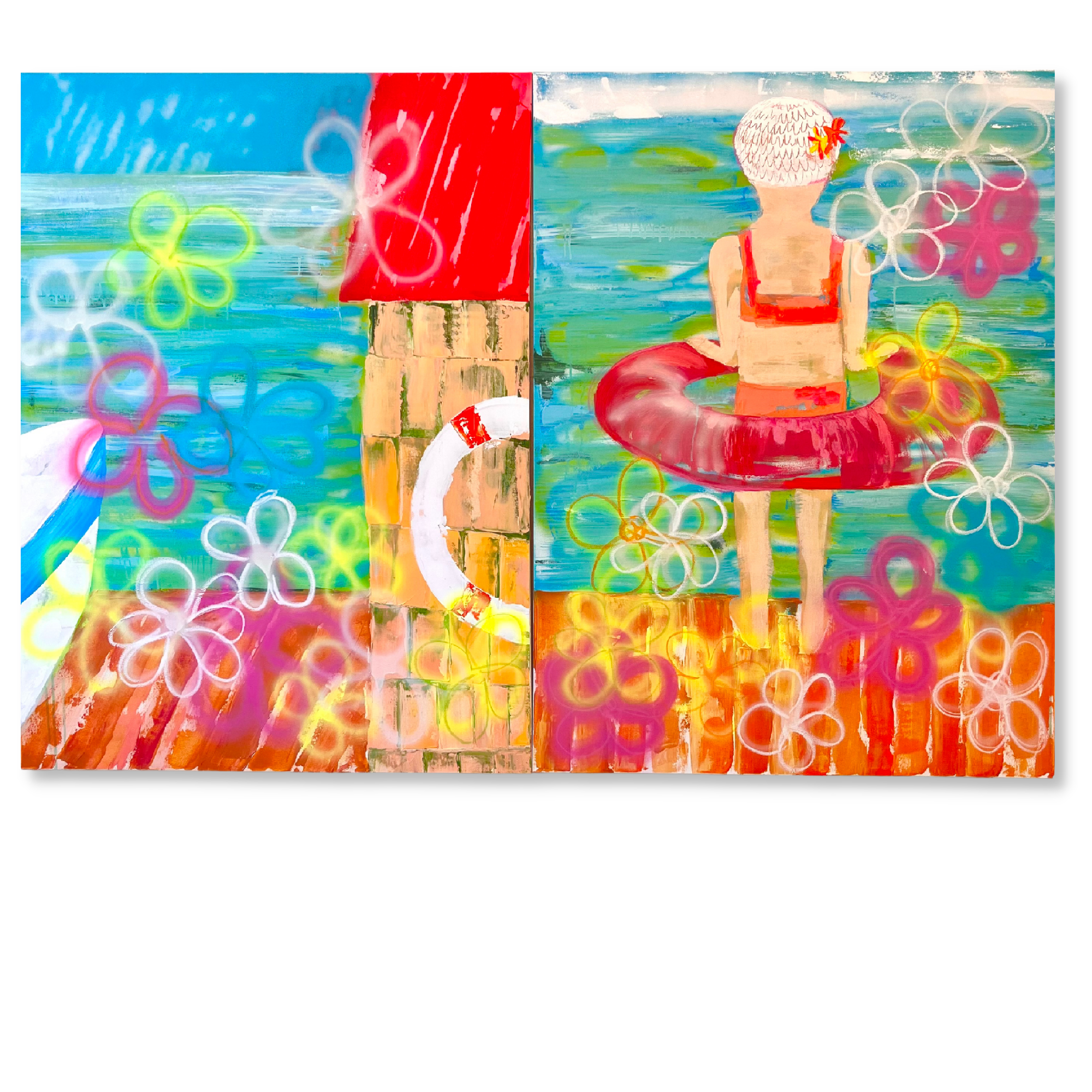 Pier at the Lake House Painting | Life Series