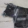 Wooden Butcher Cow Framed - Haven America