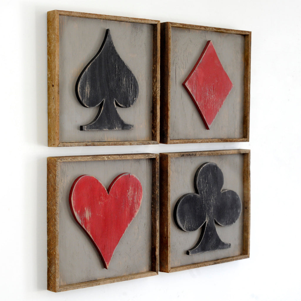 Playing Card Symbols Framed - Haven America