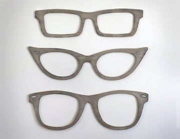 Eyeglasses Wooden Wall Decor - Haven America
