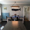 Handcrafted wooden Black whale wall decor in a coastal dining nook with nautical accents by Haven America