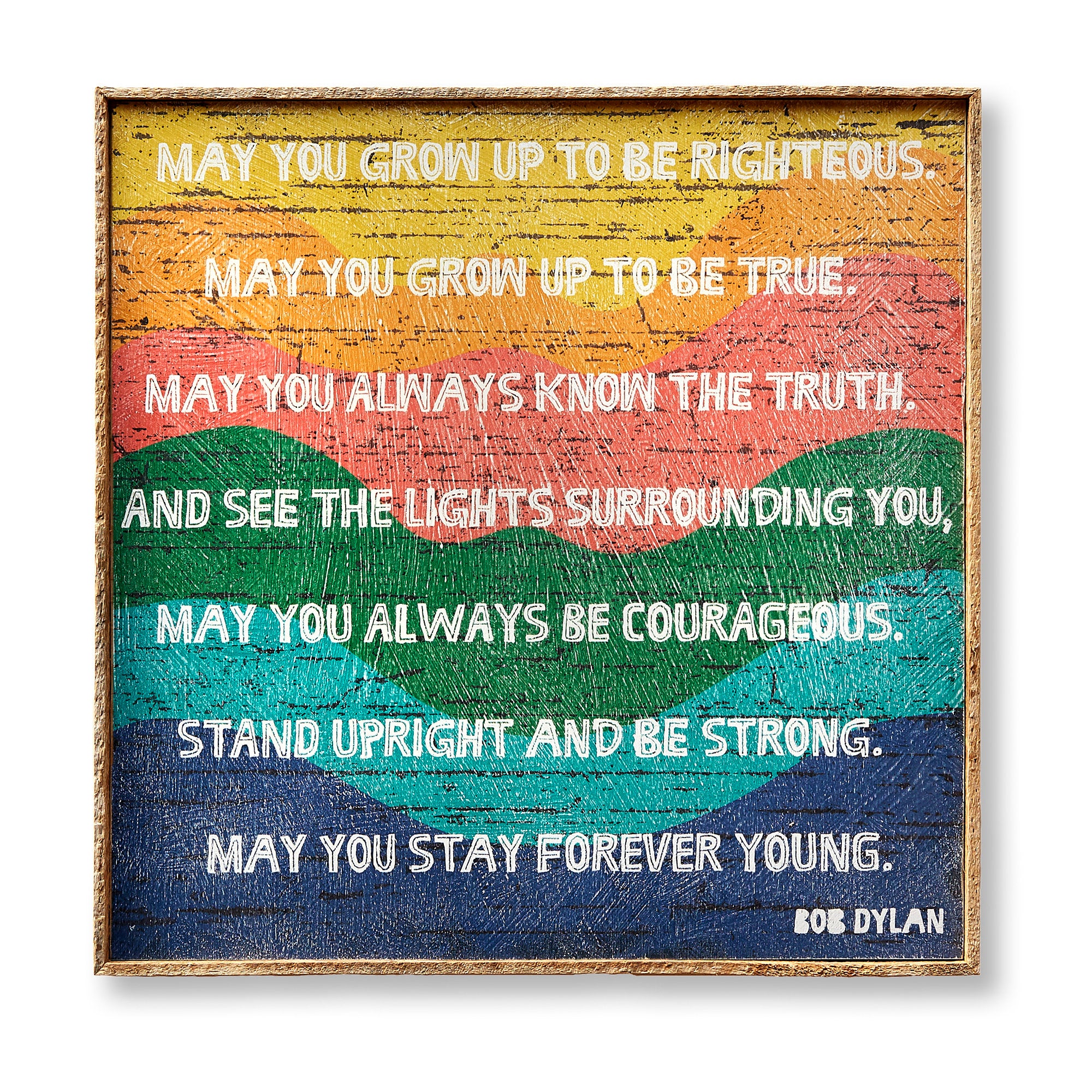 Forever Young Quote Art Print Framed - Haven America