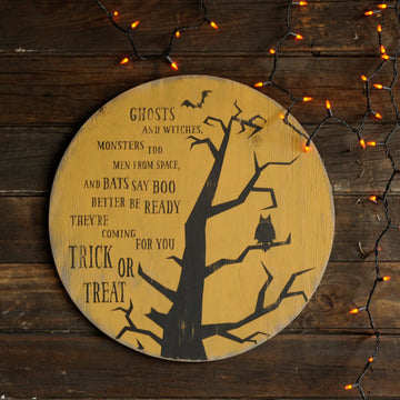 Owl Moon Halloween Wall Decor - Haven America