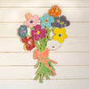 Bouquet of Flowers Wooden Wall Art