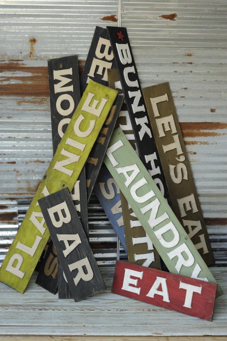 SWIM Train Depot Sign