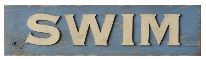 SWIM Train Depot Sign