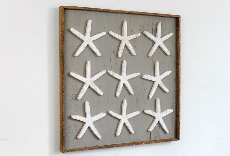 Finger Starfish Wall Art Framed - Haven America