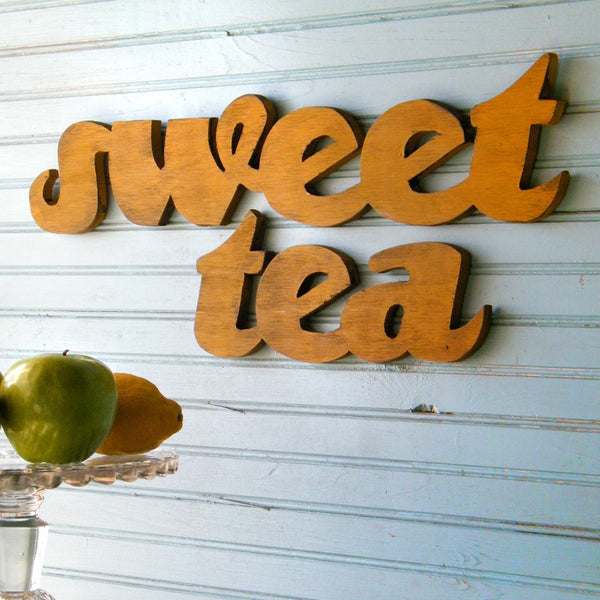 Sweet Tea Word Sign - Haven America