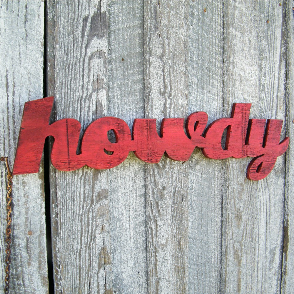 Howdy Word Sign - Haven America