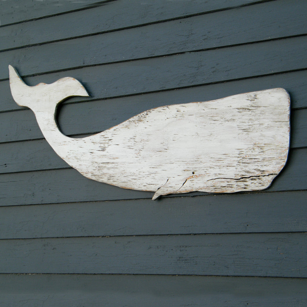 Moby Large Wooden Whale Wall Art, Whale Art