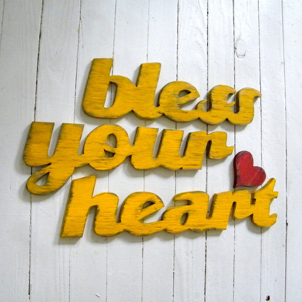 Bless Your Heart Word Sign - Haven America