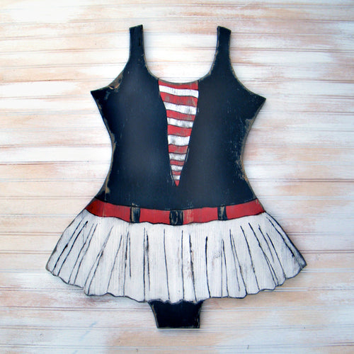 Sailor Girl Swimsuit Wall Decor - Haven America