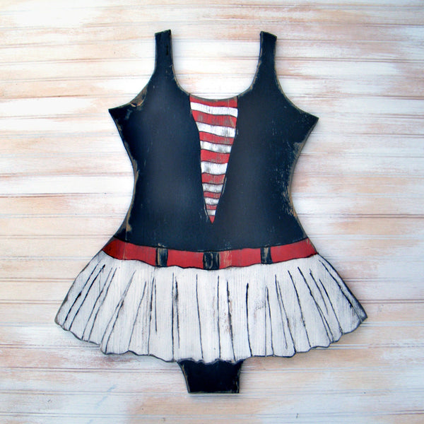 Sailor Girl Swimsuit Wall Decor - Haven America