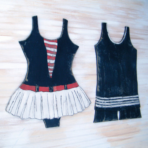 Sailor Girl Swimsuit Wall Decor - Haven America