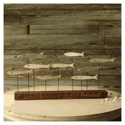 Funky Minnow Fish Art Block - Haven America