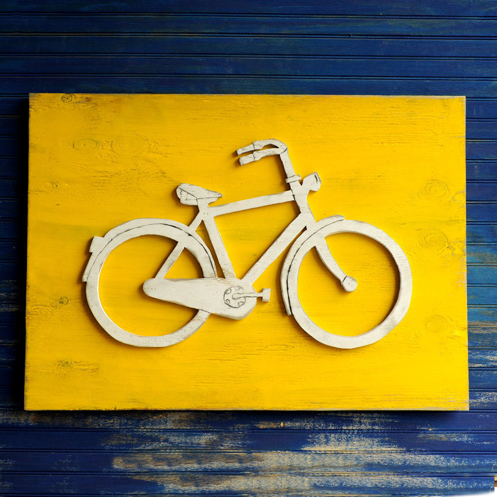 Bicycle Solid Color Wall Art - Haven America