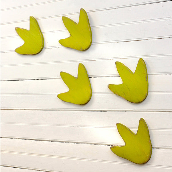 Dinosaur Foot Prints 5 pc set Wall Decor - Haven America