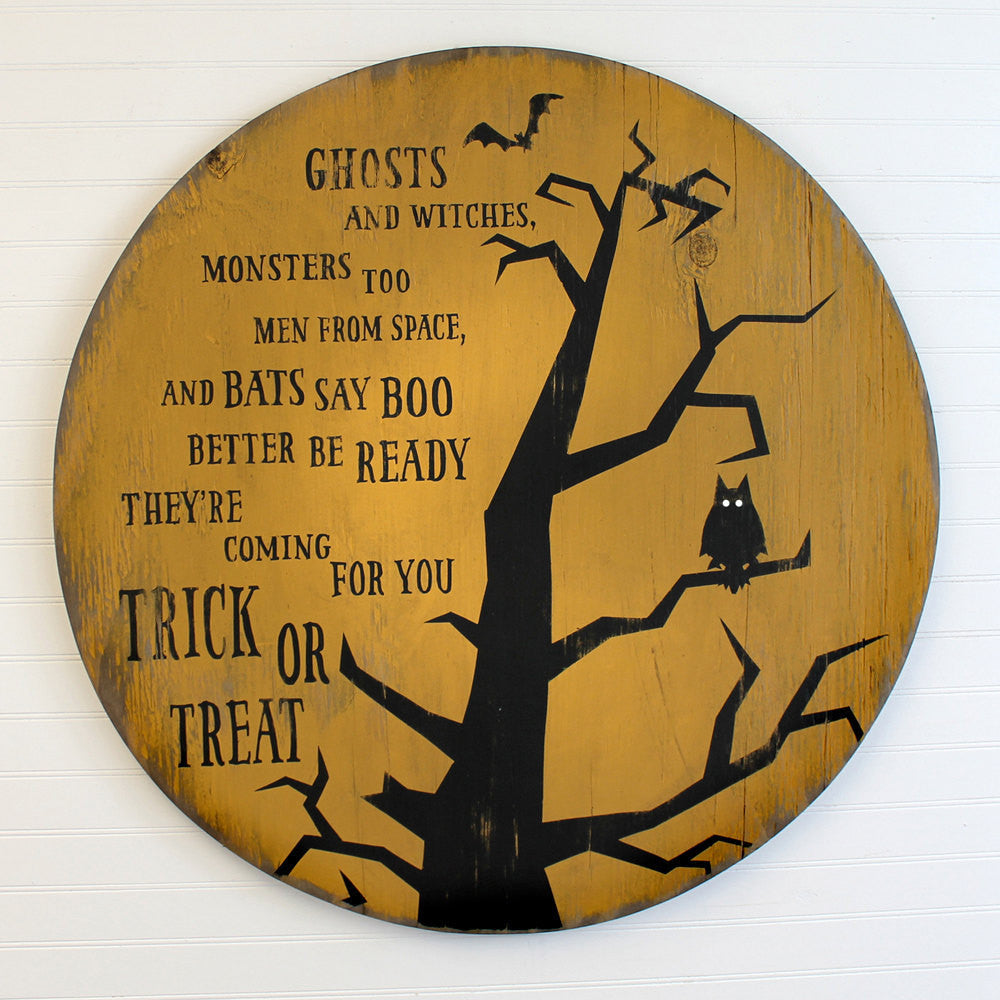 Owl Moon Wall Decor | Halloween Decor - Haven America