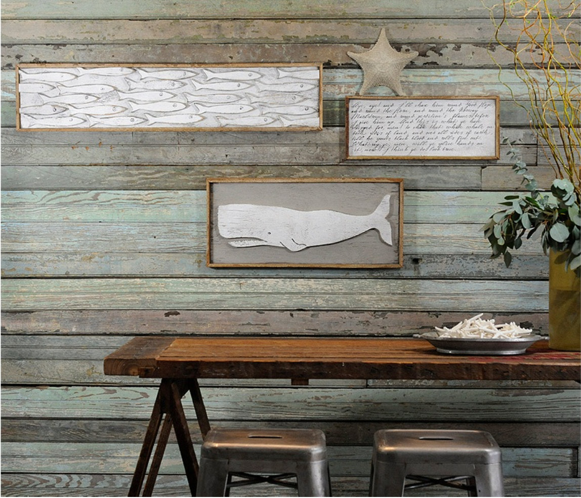 Minnow School Fish Art Framed - Haven America